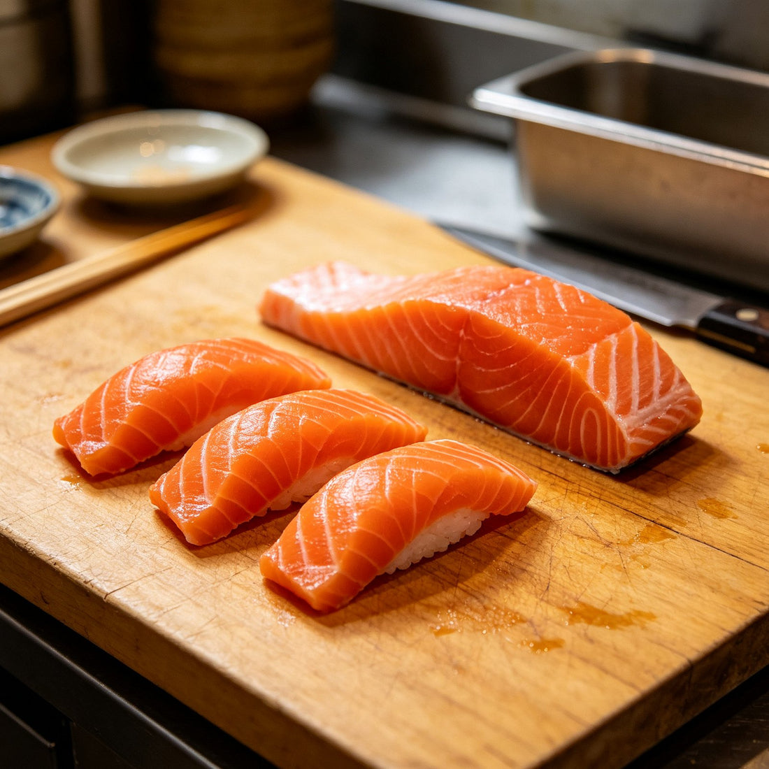 Fresh Salmon Fillets and Steaks